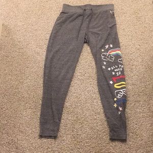 Justice girls joggers size 10